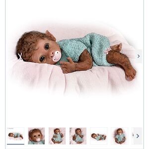 Ashton-Drake baby monkey doll